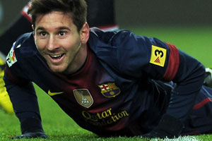 messi in action against bilbao