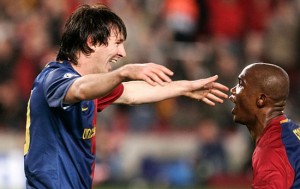 lionel messi is a god says eto'o