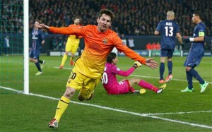 Messi scores against PSG