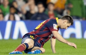Messi injured