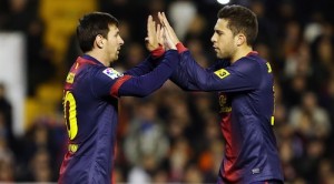 Messi and Alba